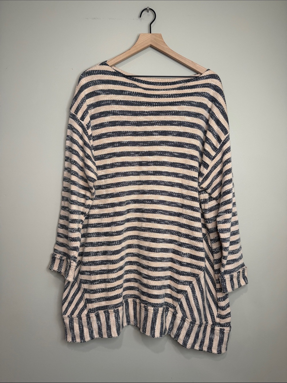 Soft Surroundings Mariana Stripe Sweater Tunic 2X 100% Cotton